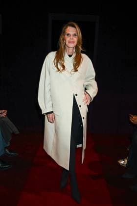 Milan, Italy: Milan, Milan Women s Fashion Week: Fall Winter 2025 - Women s Fashion, Fall Winter 2025.- Ferrari fashion show - catwalk. in the photo: Anna dello Russo Milan Italy  - ZUMAp169 20250301_zea_p169_393 Copyright: xSimonaxChiocciax