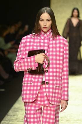 Milan, Milan Women s Fashion Week: Fall Winter 2025 - Luisa Spagnoli Fashion Show - Catwalk Milan, Milan Women s Fashion Week: Fall Winter 2025 - Women s Fashion, Fall Winter 2025.- Luisa Spagnoli fashion show - catwalk. in the photo: model MILAN Italy  Copyright: xIPA ABACAx