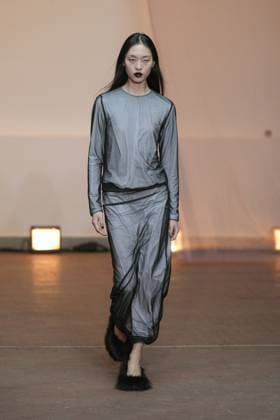 Milan, Milan Women s Fashion Week: Fall Winter 2025 26 - Women s Fashion, Fall Winter 2025 26 - MSGM fashion show - catwalk in the photo: Model  Copyright: xRiccardoxGIordanox xipa-agency.netx xRiccardoxGiordanox IPA_Agency_IPA54759756