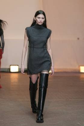 Milan, Milan Women s Fashion Week: Fall Winter 2025 26 - MSGM Fashion Show - Catwalk Milan, Milan Women s Fashion Week: Fall Winter 2025 26 - Women s Fashion, Fall Winter 2025 26 - MSGM fashion show - catwalk in the photo: Model MILAN Italy  Copyright: xIPA ABACAx