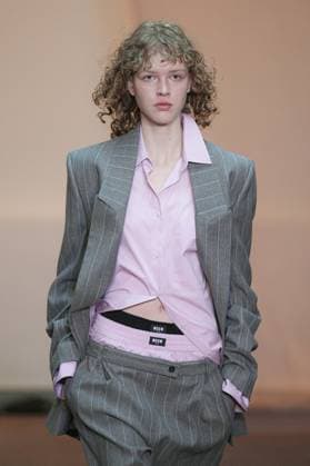 Milan, Milan Women s Fashion Week: Fall Winter 2025 26 - MSGM Fashion Show - Catwalk Milan, Milan Women s Fashion Week: Fall Winter 2025 26 - Women s Fashion, Fall Winter 2025 26 - MSGM fashion show - catwalk in the photo: Model MILAN Italy  Copyright: xIPA ABACAx