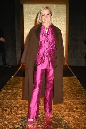 Milan, Milan Women s Fashion Week: Fall Winter 2025 - Women s Fashion, Fall Winter 2025.- Luisa Spagnoli fashion show - guests. in the photo: Simona Ventura  Copyright: xSimonaxChiocciax xipa-agency.netx xSimonaxChiocciax IPA_Agency_IPA54761797