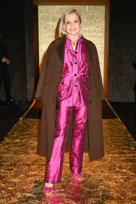 Milan, Milan Women s Fashion Week: Fall Winter 2025 - Women s Fashion, Fall Winter 2025.- Luisa Spagnoli fashion show - guests. in the photo: Simona Ventura  Copyright: xSimonaxChiocciax xipa-agency.netx xSimonaxChiocciax IPA_Agency_IPA54761799