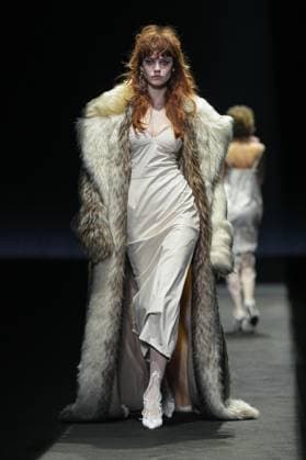 Milan, Milan Women s Fashion Week: Fall Winter 2025 26 - Women s Fashion, Fall Winter 2025 26 - Aniye Records fashion show - catwalk in the photo: Model  Copyright: xRiccardoxGIordanox xipa-agency.netx xRiccardoxGiordanox IPA_Agency_IPA54761914