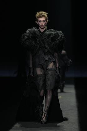 Milan, Milan Women s Fashion Week: Fall Winter 2025 26 - Women s Fashion, Fall Winter 2025 26 - Aniye Records fashion show - catwalk in the photo: Model  Copyright: xRiccardoxGIordanox xipa-agency.netx xRiccardoxGiordanox IPA_Agency_IPA54762174