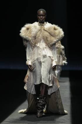 Milan, Milan Women s Fashion Week: Fall Winter 2025 26 - Women s Fashion, Fall Winter 2025 26 - Aniye Records fashion show - catwalk in the photo: Model  Copyright: xRiccardoxGIordanox xipa-agency.netx xRiccardoxGiordanox IPA_Agency_IPA54761943