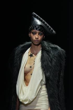 Milan, Milan Women s Fashion Week: Fall Winter 2025 26 - Women s Fashion, Fall Winter 2025 26 - Aniye Records fashion show - catwalk in the photo: Model  Copyright: xRiccardoxGIordanox xipa-agency.netx xRiccardoxGiordanox IPA_Agency_IPA54762237