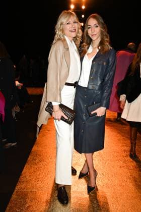 Milan, Milan Women s Fashion Week: Fall Winter 2025 - Women s Fashion, Fall Winter 2025.- Luisa Spagnoli fashion show - guests. in the photo: Natasha Stefanenco, Sasha Sabbioni  Copyright: xSimonaxChiocciax xipa-agency.netx xSimonaxChiocciax IPA_Agency_IPA54762438