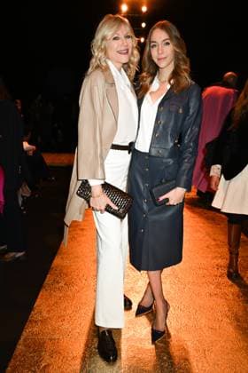 Milan, Milan Women s Fashion Week: Fall Winter 2025 - Women s Fashion, Fall Winter 2025.- Luisa Spagnoli fashion show - guests. in the photo: Natasha Stefanenco, Sasha Sabbioni  Copyright: xSimonaxChiocciax xipa-agency.netx xSimonaxChiocciax IPA_Agency_IPA54762442