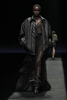 Milan, Milan Women s Fashion Week: Fall Winter 2025 26 - Women s Fashion, Fall Winter 2025 26 - Aniye Records fashion show - catwalk in the photo: Model  Copyright: xRiccardoxGIordanox xipa-agency.netx xRiccardoxGiordanox IPA_Agency_IPA54762024