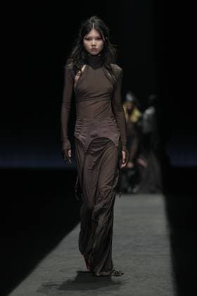 Milan, Milan Women s Fashion Week: Fall Winter 2025 26 - Women s Fashion, Fall Winter 2025 26 - Aniye Records fashion show - catwalk in the photo: Model  Copyright: xRiccardoxGIordanox xipa-agency.netx xRiccardoxGiordanox IPA_Agency_IPA54762031