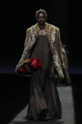 Milan, Milan Women s Fashion Week: Fall Winter 2025 26 - Women s Fashion, Fall Winter 2025 26 - Aniye Records fashion show - catwalk in the photo: Model  Copyright: xRiccardoxGIordanox xipa-agency.netx xRiccardoxGiordanox IPA_Agency_IPA54762073