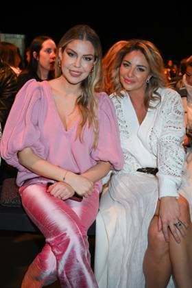 Milan, Milan Women s Fashion Week: Fall Winter 2025 - Women s Fashion, Fall Winter 2025.- Luisa Spagnoli fashion show - guests. in the photo: Costanza Caracciolo, Eleonora Brunacci  Copyright: xSimonaxChiocciax xipa-agency.netx xSimonaxChiocciax IPA_Agency_IPA54762462
