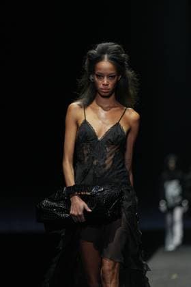 Milan, Milan Women s Fashion Week: Fall Winter 2025 26 - Women s Fashion, Fall Winter 2025 26 - Aniye Records fashion show - catwalk in the photo: Model  Copyright: xRiccardoxGIordanox xipa-agency.netx xRiccardoxGiordanox IPA_Agency_IPA54762221