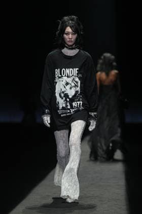 Milan, Milan Women s Fashion Week: Fall Winter 2025 26 - Women s Fashion, Fall Winter 2025 26 - Aniye Records fashion show - catwalk in the photo: Model  Copyright: xRiccardoxGIordanox xipa-agency.netx xRiccardoxGiordanox IPA_Agency_IPA54762225