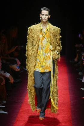 Milan, Milan Women s Fashion Week: Fall Winter 2025 - Women s Fashion, Fall Winter 2025.- Ferrari fashion show - catwalk. in the photo: model  Copyright: xSimonaxChiocciax xipa-agency.netx xSimonaxChiocciax IPA_Agency_IPA54764947