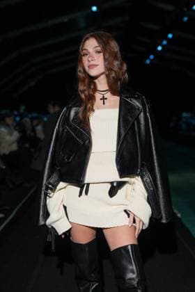 Milan, Milan Women s Fashion Week: Fall Winter 2025 26 - Women s Fashion, Fall Winter 2025 26 - Aniye Records fashion show - front row in the photo: Nicky Passarella  Copyright: xRiccardoxGIordanox xipa-agency.netx xRiccardoxGiordanox IPA_Agency_IPA54765381