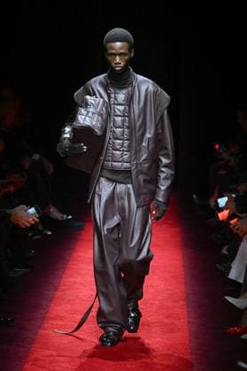 Milan, Italy: Milan, Milan Women s Fashion Week: Fall Winter 2025 - Women s Fashion, Fall Winter 2025.- Ferrari fashion show - catwalk. in the photo: model Milan Italy  - ZUMAp169 20250301_zea_p169_855 Copyright: xSimonaxChiocciax