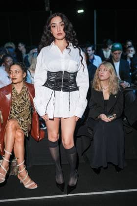 Milan, Milan Women s Fashion Week: Fall Winter 2025 26 - Women s Fashion, Fall Winter 2025 26 - Aniye Records fashion show - front row in the photo: Silvia Cesana Alias Sissi  Copyright: xRiccardoxGIordanox xipa-agency.netx xRiccardoxGiordanox IPA_Agency_IPA54765555