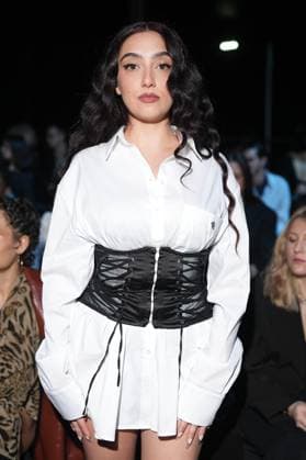 Milan, Milan Women s Fashion Week: Fall Winter 2025 26 - Women s Fashion, Fall Winter 2025 26 - Aniye Records fashion show - front row in the photo: Silvia Cesana Alias Sissi  Copyright: xRiccardoxGIordanox xipa-agency.netx xRiccardoxGiordanox IPA_Agency_IPA54765562