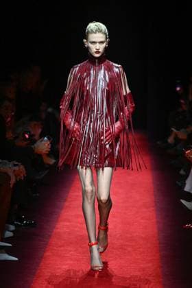 Milan, Italy: Milan, Milan Women s Fashion Week: Fall Winter 2025 - Women s Fashion, Fall Winter 2025.- Ferrari fashion show - catwalk. in the photo: model Milan Italy  - ZUMAp169 20250301_zea_p169_869 Copyright: xSimonaxChiocciax