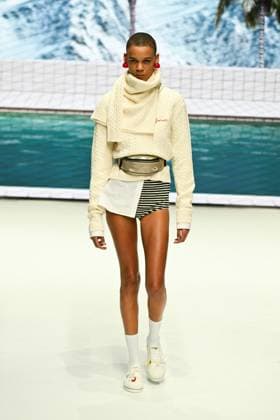 Milan, Milan Women s Fashion Week: Fall Winter 2025 - Women s Fashion, Fall Winter 2025.- Fiorucci fashion show - catwalk. in the photo: model  Copyright: xSimonaxChiocciax xipa-agency.netx xSimonaxChiocciax IPA_Agency_IPA54766229