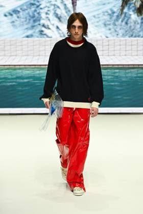 Milan, Milan Women s Fashion Week: Fall Winter 2025 - Women s Fashion, Fall Winter 2025.- Fiorucci fashion show - catwalk. in the photo: model  Copyright: xSimonaxChiocciax xipa-agency.netx xSimonaxChiocciax IPA_Agency_IPA54766236