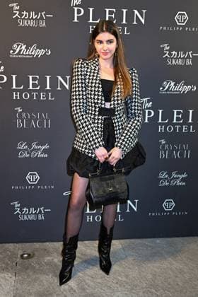 Milan, Milan Women s Fashion Week: Fall Winter 2025 - Women s Fashion, Fall Winter 2025.- Plein fashion show - guests. in the photo: Anya Shani  Copyright: xSimonaxChiocciax xipa-agency.netx xSimonaxChiocciax IPA_Agency_IPA54768169