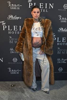 Milan, Milan Women s Fashion Week: Fall Winter 2025 - Women s Fashion, Fall Winter 2025.- Plein fashion show - guests. in the photo: Zoe  Copyright: xSimonaxChiocciax xipa-agency.netx xSimonaxChiocciax IPA_Agency_IPA54768176
