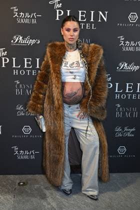 Milan, Milan Women s Fashion Week: Fall Winter 2025 - Women s Fashion, Fall Winter 2025.- Plein fashion show - guests. in the photo: Zoe  Copyright: xSimonaxChiocciax xipa-agency.netx xSimonaxChiocciax IPA_Agency_IPA54768177