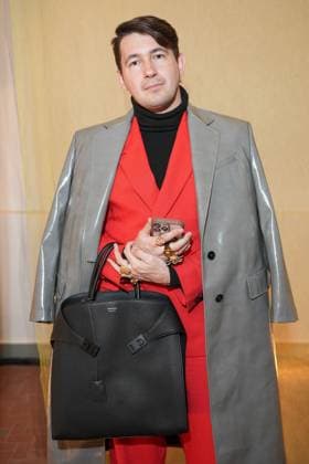 Milan, Milan Women s Fashion Week: Fall Winter 2025 26 - Women s Fashion, Fall Winter 2025 26 - MSGM fashion show - front row in the photo: hanan besovic  Copyright: xRiccardoxGIordanox xipa-agency.netx xRiccardoxGiordanox IPA_Agency_IPA54768305