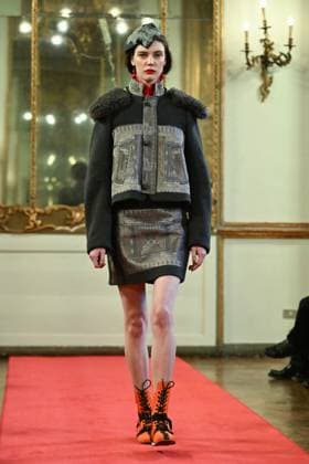 Milan, Milan Women s Fashion Week: Fall Winter 2025 - Women s Fashion, Fall Winter 2025.- Hui fashion show - catwalk. in the photo: model  Copyright: xSimonaxChiocciax xipa-agency.netx xSimonaxChiocciax IPA_Agency_IPA54783439
