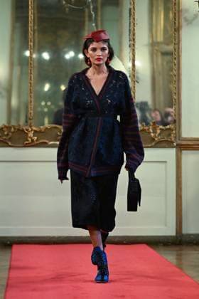 Milan, Milan Women s Fashion Week: Fall Winter 2025 - Women s Fashion, Fall Winter 2025.- Hui fashion show - catwalk. in the photo: model  Copyright: xSimonaxChiocciax xipa-agency.netx xSimonaxChiocciax IPA_Agency_IPA54783525