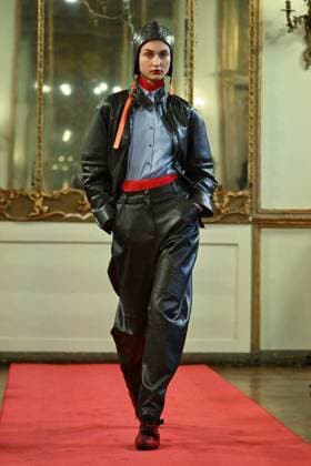 MFW - Hui Runway Models walks for Hui fashion show during Milan Fashion Week in Milan, Italy on March 2, 2025. Photo by Simona Chioccia IPA ABACAPRESS.COM Milan Italy  Copyright: xChiocciaxSimona IPA ABACAx