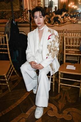 Milan, Italy: Milan, Milan Women s Fashion Week: Fall Winter 2025 - Women s Fashion, Fall Winter 2025.- Hui fashion show - guests. in the photo: Guo Samson Milan Italy  - ZUMAp169 20250302_zea_p169_264 Copyright: xSimonaxChiocciax