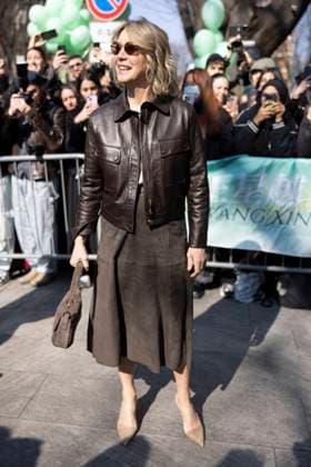 MFW - Arani’s Arrivals Margherita Buy arrives to Arani’s fashion show during the Milan Fashion Week - Womenswear Fall Winter 2025 2026 on March 2nd, 2025 in Milan, Italy. Photo by Marco Piovanotto ABACAPRESS.COM Milan Italy  Copyright: xPiovanottoxMarco ABACAx