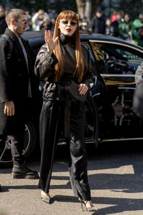 MFW - Arani’s Arrivals Annalisa arrives to Arani’s fashion show during the Milan Fashion Week - Womenswear Fall Winter 2025 2026 on March 2nd, 2025 in Milan, Italy. Photo by Marco Piovanotto ABACAPRESS.COM Milan Italy  Copyright: xPiovanottoxMarco ABACAx