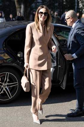 MFW - Arani’s Arrivals Emanuela Fanelli arrives to Arani’s fashion show during the Milan Fashion Week - Womenswear Fall Winter 2025 2026 on March 2nd, 2025 in Milan, Italy. Photo by Marco Piovanotto ABACAPRESS.COM Milan Italy  Copyright: xPiovanottoxMarco ABACAx