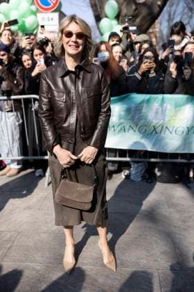 MFW - Arani’s Arrivals Margherita Buy arrives to Arani’s fashion show during the Milan Fashion Week - Womenswear Fall Winter 2025 2026 on March 2nd, 2025 in Milan, Italy. Photo by Marco Piovanotto ABACAPRESS.COM Milan Italy  Copyright: xPiovanottoxMarco ABACAx