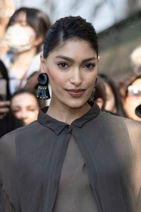 MFW - Arani’s Arrivals Pritika Swarup arrives to Arani’s fashion show during the Milan Fashion Week - Womenswear Fall Winter 2025 2026 on March 2nd, 2025 in Milan, Italy. Photo by Marco Piovanotto ABACAPRESS.COM Milan Italy  Copyright: xPiovanottoxMarco ABACAx