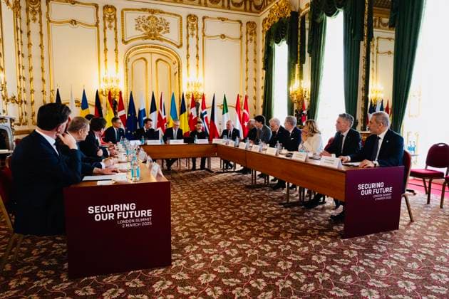 News Themen der Woche KW09 News Bilder des Tages March 2, 2025, Londra: Italy s Prime Minister Giorgia Meloni in occasion of a plenary meeting on Ukraine at Lancaster House in London, Britain, 02 March 2025..ANSA CHIGI PALACE PRESS OFFICE FILIPPO ATTILI. NPK Londra  - ZUMAa110 20250302_zaf_a110_076 Copyright: xChigixPalacexPressxOffice Filippx