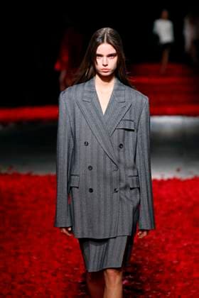 Salvatore Ferragamo Ready to wear fall winter 2025:26; MILAN February 2025 Salvatore Ferragamo Ready to wear fall winter 2025:26; MILAN February 2025, Credit:Zeppelin Avalon  Copyright: xZeppelinx xAvalonx 0971078447