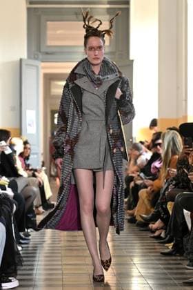 Milan, Italy: Milan, Milan Women s Fashion Week: Fall Winter 2025 - Women s Fashion, Fall Winter 2025.- Francesca Liberatore fashion show - catwalk in the photo: Model Milan Italy  - ZUMAp169 20250302_zea_p169_341 Copyright: xSimonaxChiocciax