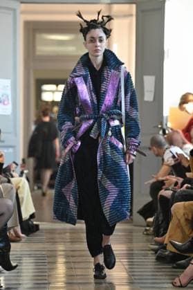 Milan, Italy: Milan, Milan Women s Fashion Week: Fall Winter 2025 - Women s Fashion, Fall Winter 2025.- Francesca Liberatore fashion show - catwalk in the photo: Model Milan Italy  - ZUMAp169 20250302_zea_p169_343 Copyright: xSimonaxChiocciax