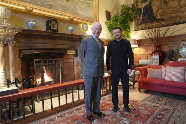 Entertainment Themen der Woche KW09 News Bilder des Tages Entertainment Bilder des Tages . 02 03 2025. Sandringham, United Kingdom. King Charles III meets President Zelensky at Sandringham, United Kingdom.  xPoolx xi-Imagesx IIM-25774-0007