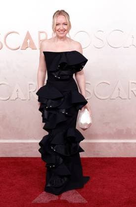 Lynette Howell arrives on the red carpet for the 97th Academy Awards in the Hollywood section of Los Angeles on Sunday, March 2, 2025.  LAP20250302754 JOHNxANGELILLO