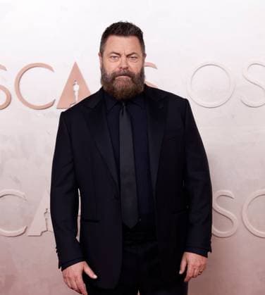 Nick Offerman arrives on the red carpet for the 97th Academy Awards in the Hollywood section of Los Angeles on Sunday, March 2, 2025.  LAP20250302781 JOHNxANGELILLO