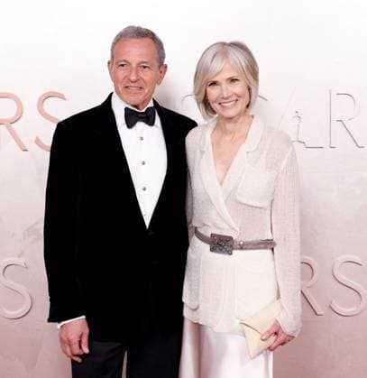 (L-R) Bob Iger, CEO, The Walt Disney Company and Willow Bay arrive on the red carpet for the 97th Academy Awards in the Hollywood section of Los Angeles on Sunday, March 2, 2025.  LAP20250302797 JOHNxANGELILLO