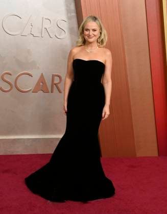 Amy Poehler arrives on the red carpet for the 97th Academy Awards in the Hollywood section of Los Angeles on Sunday, March 2, 2025.  LAP20250302425 JIMxRUYMEN