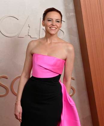 Andrea Datzman arrives on the red carpet for the 97th Academy Awards in the Hollywood section of Los Angeles on Sunday, March 2, 2025.  LAP20250302457 JIMxRUYMEN